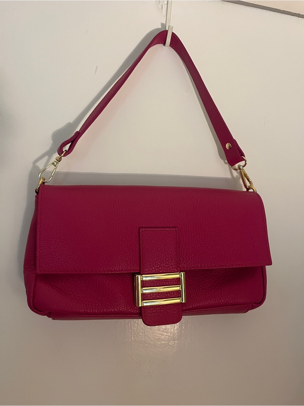 Divina Firenze Hot Pink Leather Bag